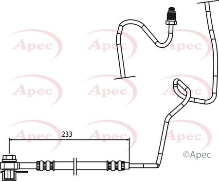 Apec HOS3769 Brake Hose - 1