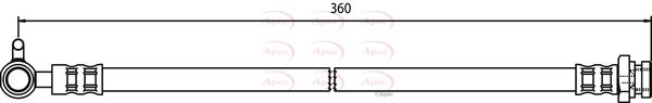 Apec HOS3781 Brake Hose - 1