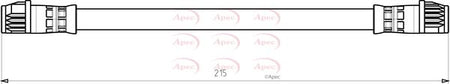 Apec HOS3784 Brake Hose - 1