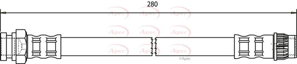 Apec HOS3790 Brake Hose - 1