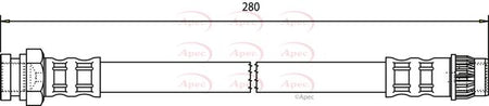 Apec HOS3790 Brake Hose - 1