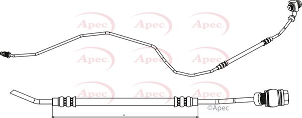 Apec HOS3791 Brake Hose - 1