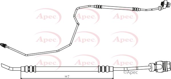 Apec HOS3792 Brake Hose - 1