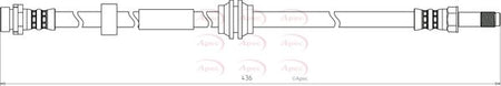 Apec HOS3796 Brake Hose - 1