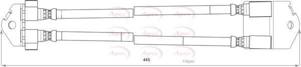 Apec HOS3798 Brake Hose - 1