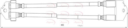 Apec HOS3798 Brake Hose - 1