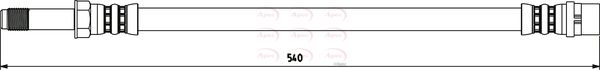 Apec HOS3800 Brake Hose - 1