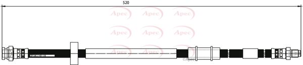 Apec HOS3809 Brake Hose - 1