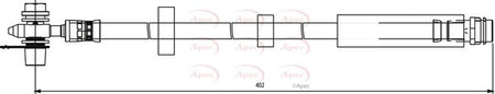 Apec HOS3811 Brake Hose - 1