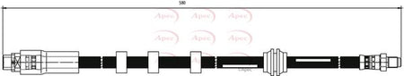 Apec HOS3812 Brake Hose - 1