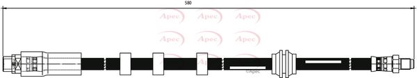 Apec HOS3812 Brake Hose - 1