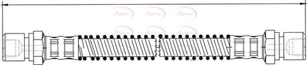 Apec HOS3814 Brake Hose - 1