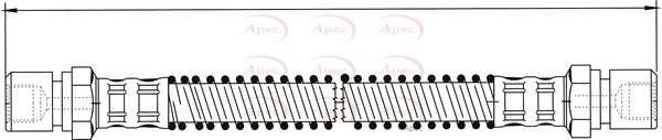 Apec HOS3814 Brake Hose - 1