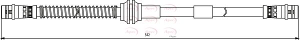 Apec HOS3815 Brake Hose - 1