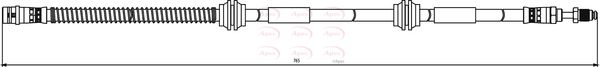 Apec HOS3816 Brake Hose - 1
