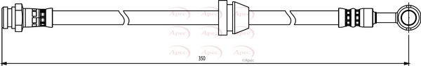 Apec HOS3822 Brake Hose - 1