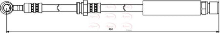 Apec HOS3823 Brake Hose - 1