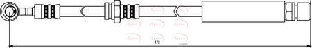 Apec HOS3824 Brake Hose - 1