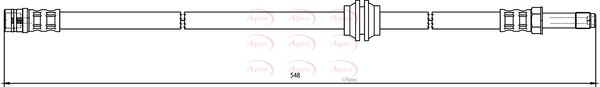 Apec HOS3827 Brake Hose - 1