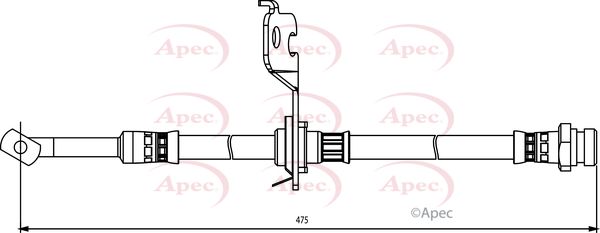 Apec HOS3828 Brake Hose - 1
