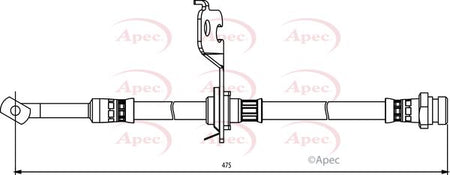 Apec HOS3828 Brake Hose - 1