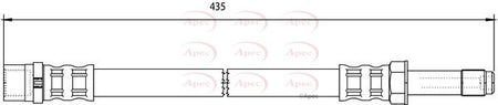 Apec HOS3829 Brake Hose - 1