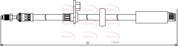 Apec HOS3831 Brake Hose - 1