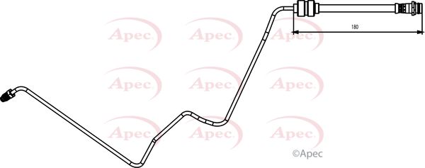 Apec HOS3836 Brake Hose - 1