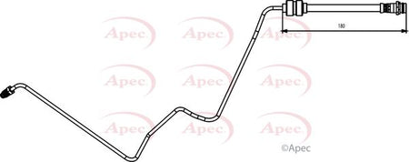 Apec HOS3836 Brake Hose - 1