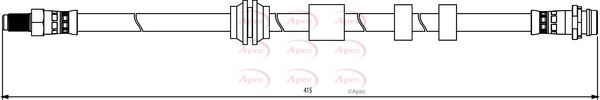 Apec HOS3837 Brake Hose - 1