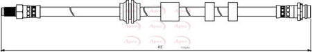 Apec HOS3837 Brake Hose - 1