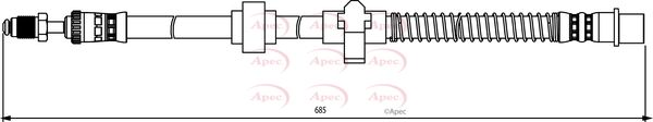 Apec HOS3840 Brake Hose - 1