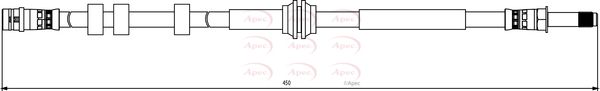 Apec HOS3842 Brake Hose - 1
