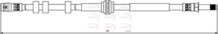 Apec HOS3843 Brake Hose - 1