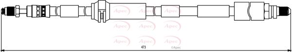 Apec HOS3847 Brake Hose - 1