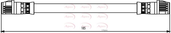 Apec HOS3849 Brake Hose - 1