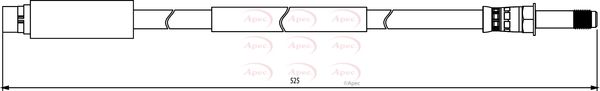 Apec HOS3850 Brake Hose - 1