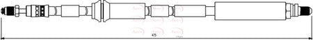 Apec HOS3852 Brake Hose - 1
