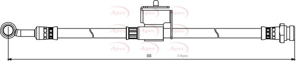 Apec HOS3856 Brake Hose - 1