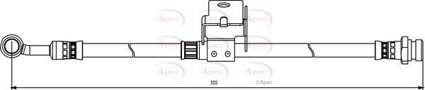 Apec HOS3857 Brake Hose - 1