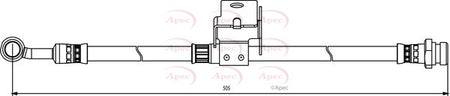 Apec HOS3857 Brake Hose - 1