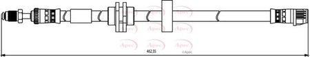 Apec HOS3858 Brake Hose - 1
