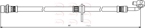 Apec HOS3863 Brake Hose - 1