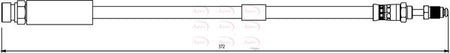 Apec HOS3866 Brake Hose - 1