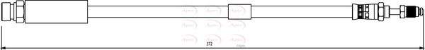 Apec HOS3866 Brake Hose - 1