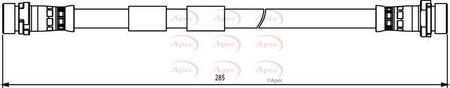 Apec HOS3867 Brake Hose - 1
