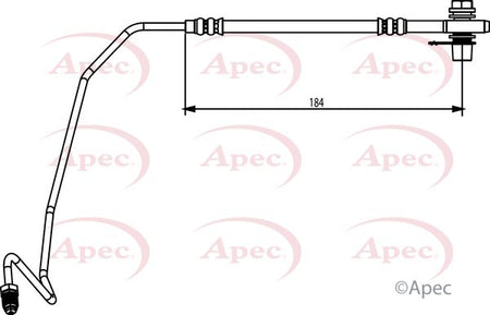 Apec HOS3872 Brake Hose - 1
