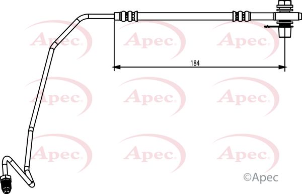 Apec HOS3872 Brake Hose - 1