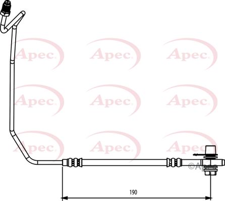 Apec HOS3873 Brake Hose - 1