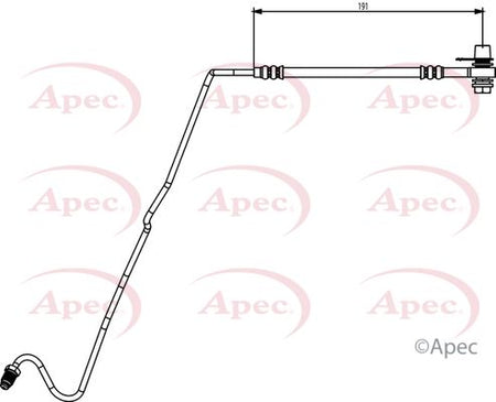 Apec HOS3875 Brake Hose - 1